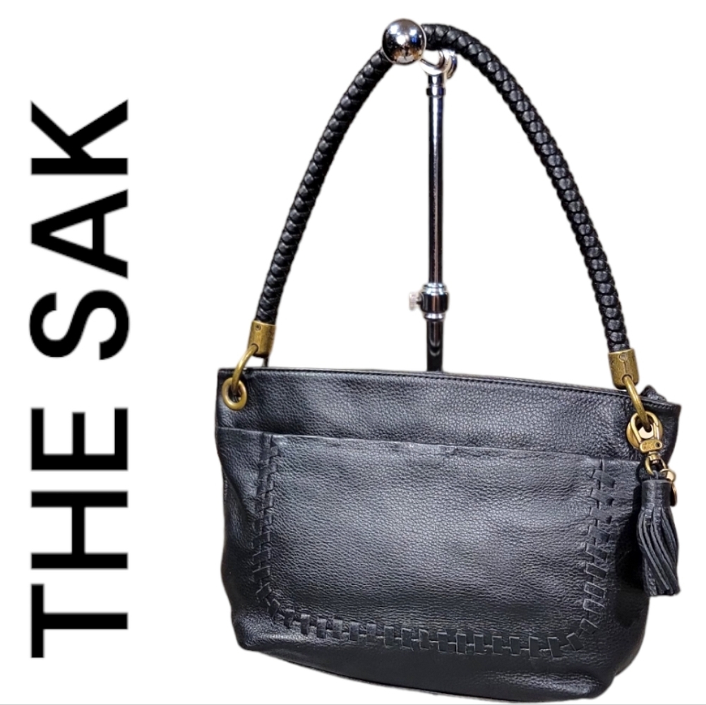 The Sak Black Leather Shoulder bag/ Handbag